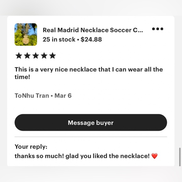 FC Barcelona Necklace- Soccer Pendant - Picture 8 of 9